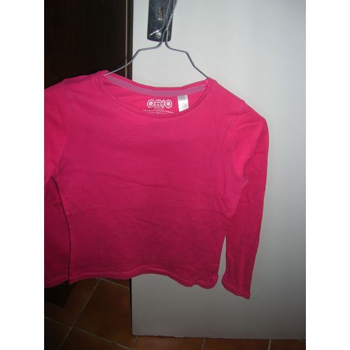T-Shirt Okaïdi Manches Longues 12 Ans 100% Coton.