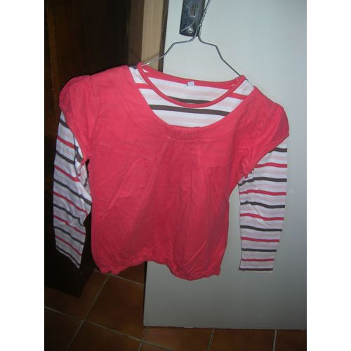 Tunique Manches Longues 12 Ans 100% Coton.