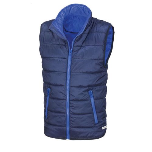 Doudoune Sans Manches Enfant - R234j/Y - Bleu Marine Et Bleu Roi