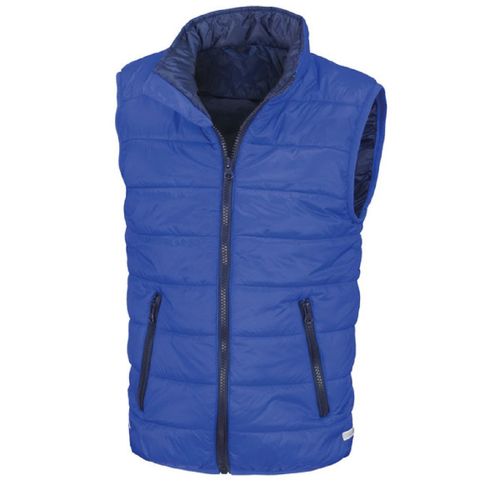 Doudoune Sans Manches Enfant - R234j/Y - Bleu Roi Et Bleu Marine