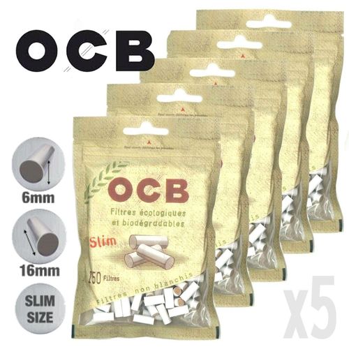 Lot de 5 Sachets de Filtres Slim Bio - OCB