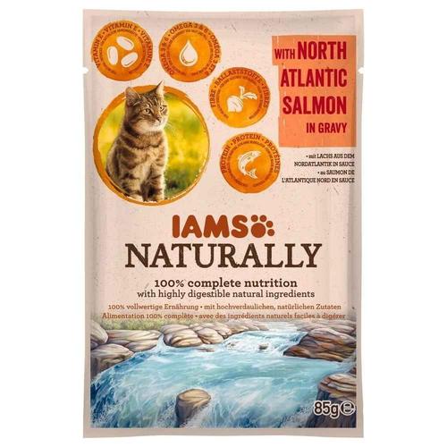 Pochon Saumon D'atlantique En Sauce Pour Chat - Iams Naturally - 85g