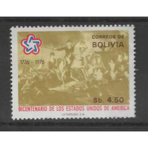 Bolivie, Timbre-Poste Y & T N° 547 Indépendance Des Etats-Unis, 1976