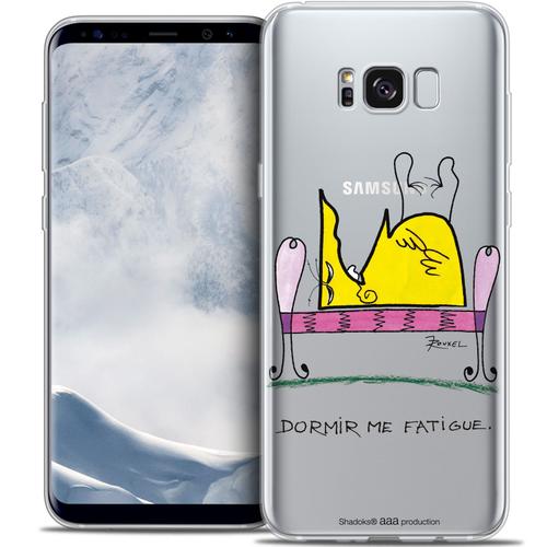 Caseink - Caseink Coque Housse Etui Pour Samsung Galaxy S8 (G950) [Licence Officielle Collector Les Shadoks® Design Dormir - Souple - Ultra Fin - Imprimé En France]