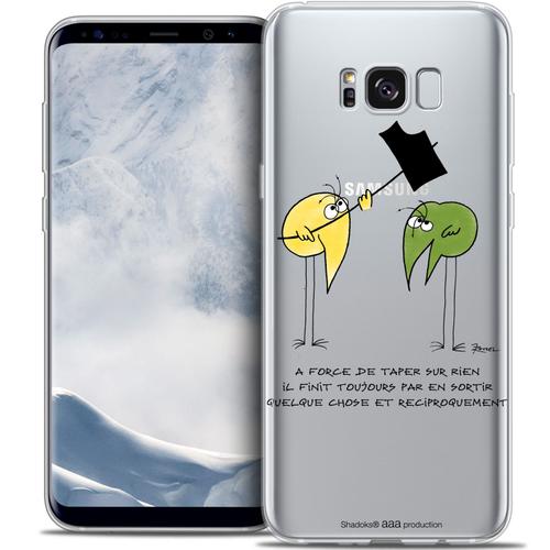Caseink - Caseink Coque Housse Etui Pour Samsung Galaxy S8 (G950) [Licence Officielle Collector Les Shadoks® Design A Force - Souple - Ultra Fin - Imprimé En France]
