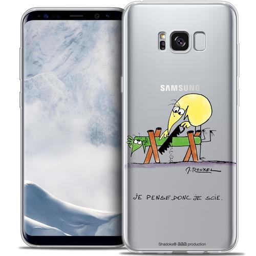 Caseink - Caseink Coque Housse Etui Pour Samsung Galaxy S8+/ Plus (G955) [Licence Officielle Collector Les Shadoks® Design Je Pense Donc - Souple - Ultra Fin - Imprimé En France]