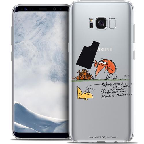 Caseink - Caseink Coque Housse Etui Pour Samsung Galaxy S8+/ Plus (G955) [Licence Officielle Collector Les Shadoks® Design Le Travail - Souple - Ultra Fin - Imprimé En France]