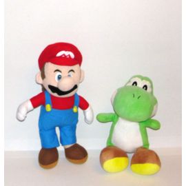 Super Mario Mario Et Yoshi Peluche Nintendo 32cm Et 30cm