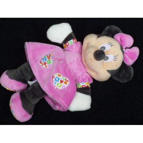 Disney - peluche minnie robe rose 25 cm, peluche