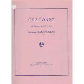 Contrebasse Chaconne De Gouiguene