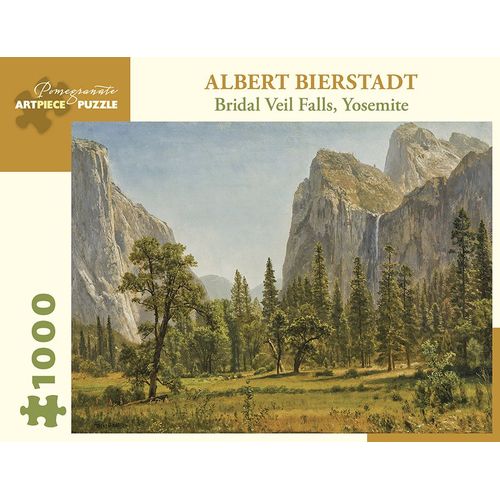 Puzzle 1000 Pièces Albert Bierstadt - Bridal Veil Falls, Yosemite Valley, California