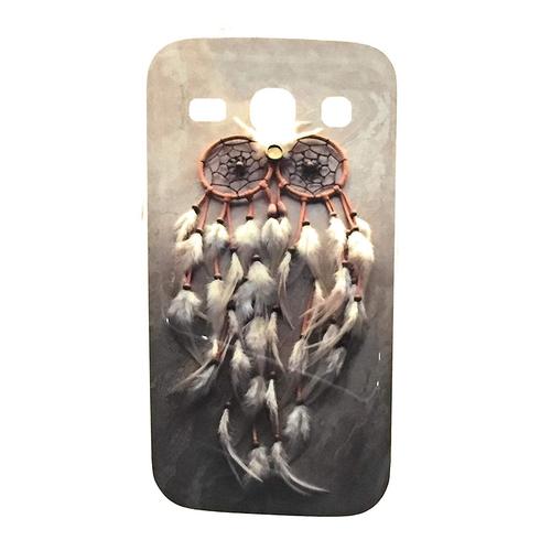 Coque Arriere Silicone Attrape Rêve Multicolore Pour Téléphone Samsung Galaxy Core Plus G350 (Gt-G3500 Sm-G350 G3502 ) Etui Case Dreamcatcher Indien Plume En Silicone De Protection Contre Les Chocs An