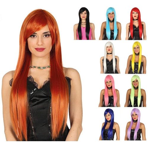 Perruque Lisse Et Longe Plusieurs Couleurs (Couleur Rose)