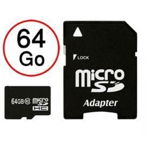 Carte Mémoire Micro-Sd 64 Go + Adaptateur Pour Sfr Starxtrem By Wi®