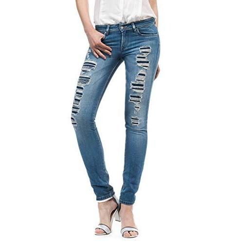 Salsa - Jeans Colette Comfort Avec D?Chirures Jambe Slim - - Bleu - 31