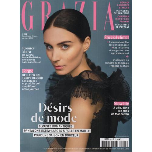 Grazia 462 - Belle En Un Temps Record / Rooney Mara / A Vélo Dans Les Rues De Manhattan / Climat