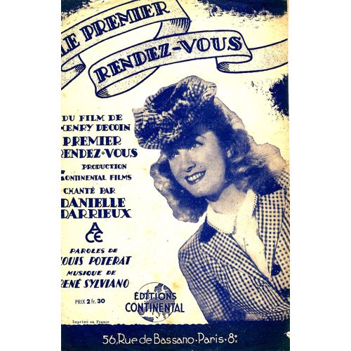 Le Premier Rendez-Vous. D Darrieux. A 35