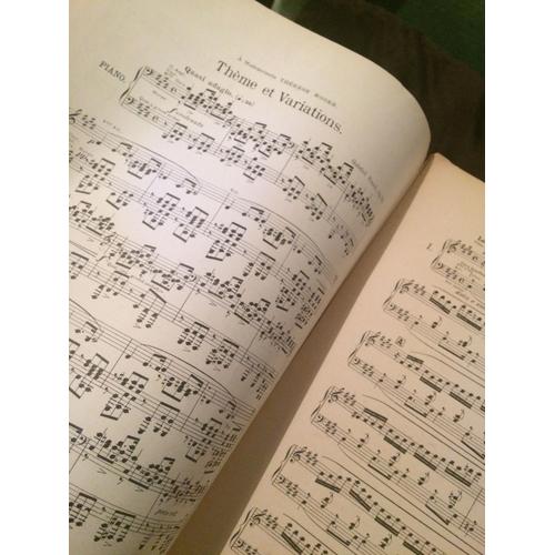 Gabriel Fauré Thème Et Variation Pour Piano Opus 73 Partition Editions Hamelle
