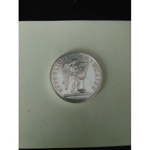 Piece De 100 Frs Argent 15 Grs Les Droits De Lhomme 1989 Tbe