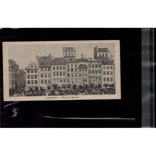 7 X 14 Cm Carte Postale En L Etat Sur Les Photos Varsovie Place Du Marche