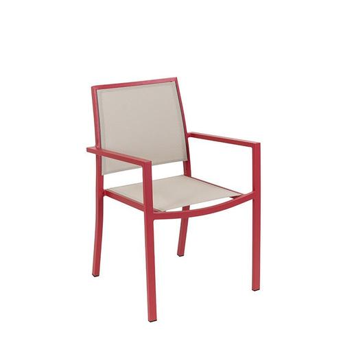 Fauteuil De Jardin Santorin Alu Uni Terracotta 58x55x85cm