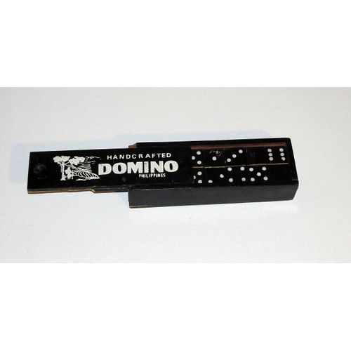 Dominos En Bois Noir Handcrafted Philippines 28 Pieces 5.5 Cm