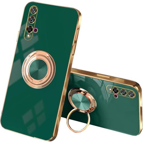 Compatible Avec Huawei Nova 5t Cover Silicone Tpu Cover Huawei Nova 5t Avec Anneau Bleu Étui Huawei Nova 5t Case Souple Huawei Nova 5t Vert Obscures