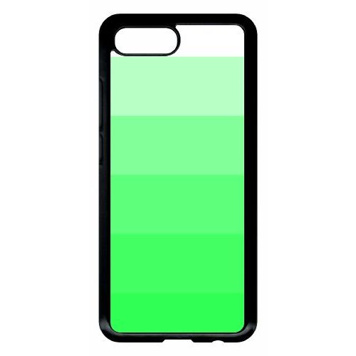 Coque Pour Smartphone - Degrad Vert Fluo - Compatible Avec Honor 10 - Plastique - Bord Noir