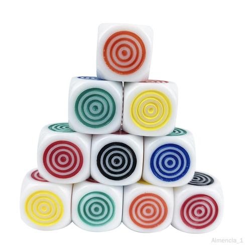 Jeu De Dés Colorés 100x, Jouet D'enseignement, Jeu De Société Pour Club, Réunion De Famille, Cadeaux D'anniversaire, Fournitures Ménagères