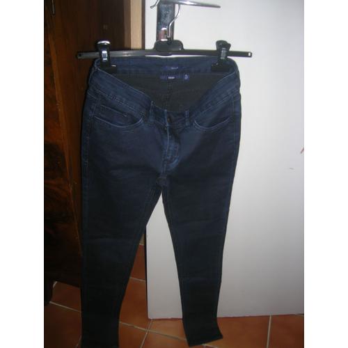 Pantalon Jean Skinny Fit Kiabi Taille 36 Marine.