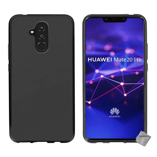 Housse Etui Coque Pochette Silicone Gel Fine Pour Huawei Mate 20 Lite + Film Ecran - Noir