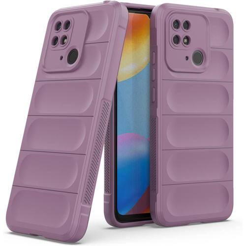 Coque De Protection Pour Xiaomi Redmi 10c Luxe Airbag Designer Coque De Protection Extérieure Bumper Étui De Protection Pour Xiaomi Redmi 10c Violet