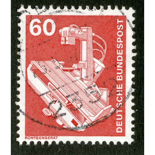 Timbre Oblitéré Deutsche Bundespost, 60, Rontgengerat