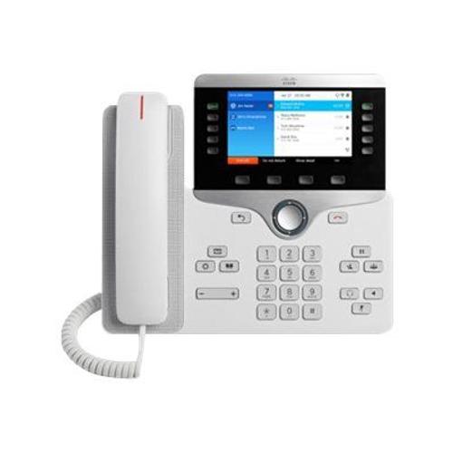 Cisco IP Phone 8861 - Téléphone VoIP - IEEE 802.11a/b/g/n/ac (Wi-Fi) - SIP, RTCP, RTP, SRTP, SDP - blanc