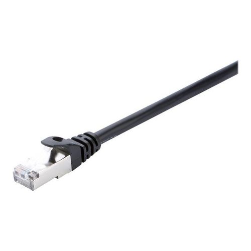 V7 - Cordon de raccordement - RJ-45 (M) pour RJ-45 (M) - 1 m - STP - CAT 5e - moulé, sans crochet - noir
