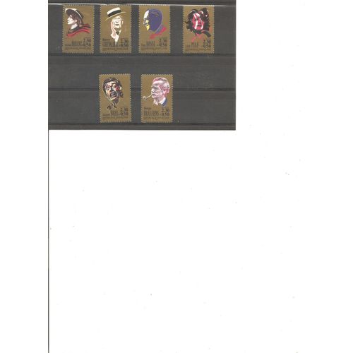 6 Timbres Neufs Celebrites 1190 Grands Moments De La Chanson Francaise Yt 2469 A 2654
