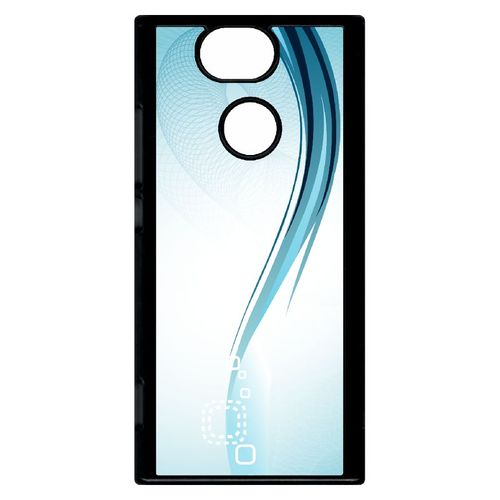 Coque Xperia Xa2 - Forme Bleu Arrondi - Noir