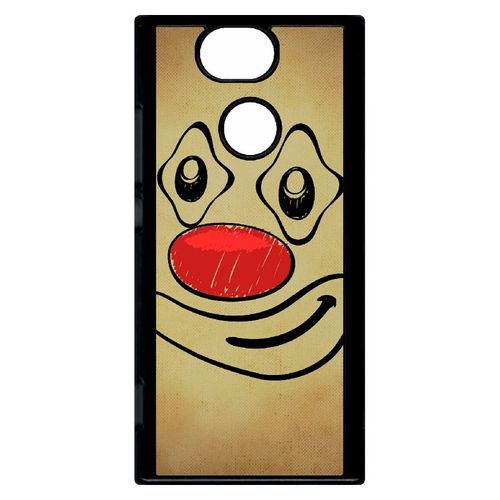Coque Xperia Xa2 - Smiley Clown Nez Rouge - Noir