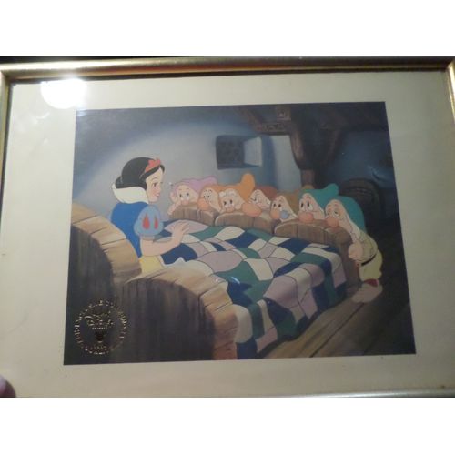 Exclusive Commemorative Lithograph Walt Disney - Blanche Neige Et Les 7 Nains