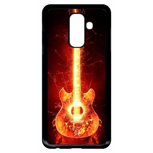 Coque Galaxy A6+ (2018) - Blazing Guitare - Noir