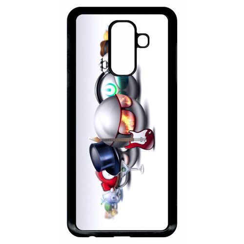 Coque Galaxy A6+ (2018) - Rocking Smileys - Noir