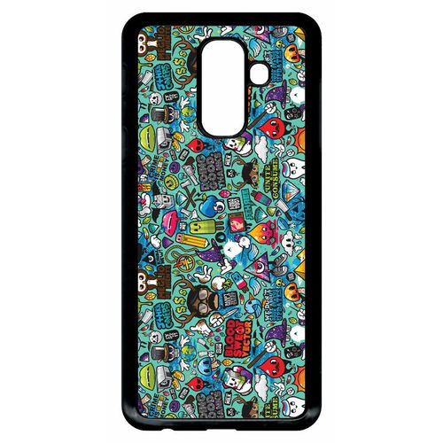 Coque Galaxy A6+ (2018) - Pop Art Retro - Noir