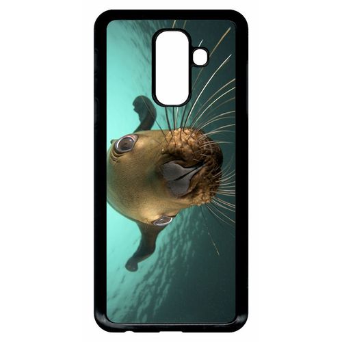 Coque Galaxy A6+ (2018) - Loutre Tu Veux Ma Photo - Noir
