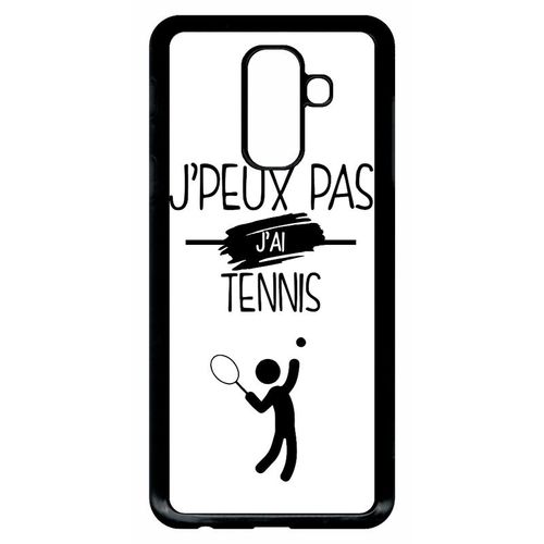 Coque Galaxy A6+ (2018) - J Peux Pas J Ai Tennis 1 - Noir