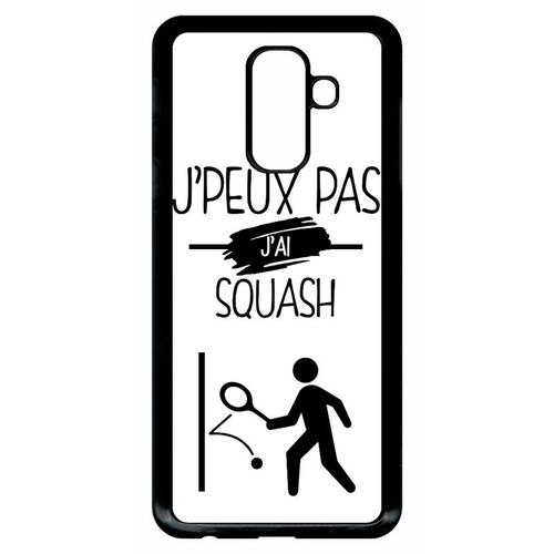Coque Galaxy A6+ (2018) - J Peux Pas J Ai Squash 1 - Noir