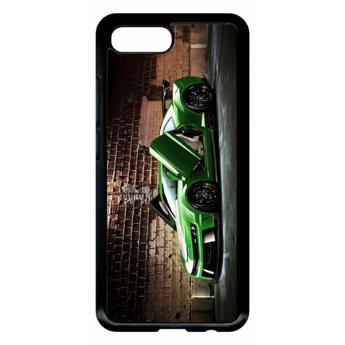 Coque Pour Smartphone - Tuning Voiture Verte Brique - Compatible Avec Honor 10 - Plastique - Bord Noir
