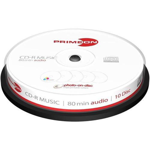 Primeon CD-R Audio Rohling 2761111 10 St. cakebox Bedruckbar