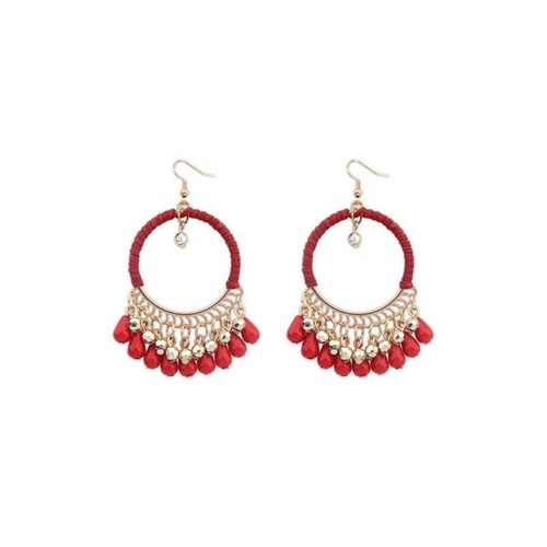 Boucles D'oreilles Fantaisie 110416 - Rouge