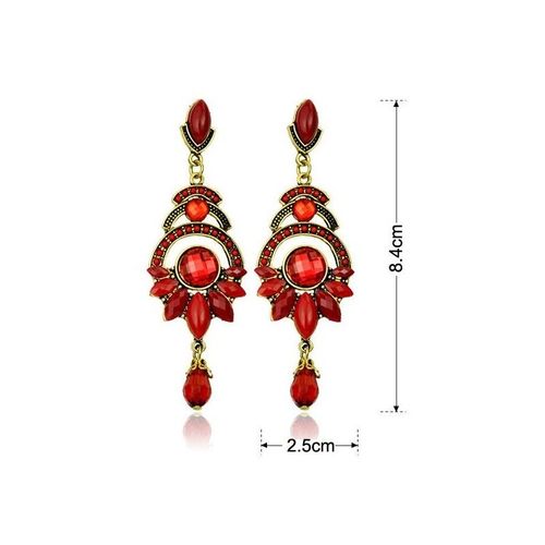 Boucles D'oreilles Fantaisie E019580 - Rouge