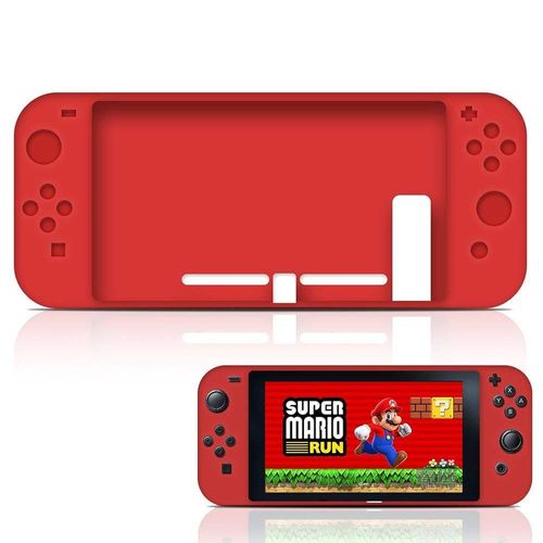 Housse Étui Silicone De Protection Pour Console Nintendo Switch - Rouge